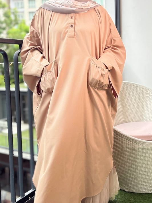 Nur Tunic Top - Taupe