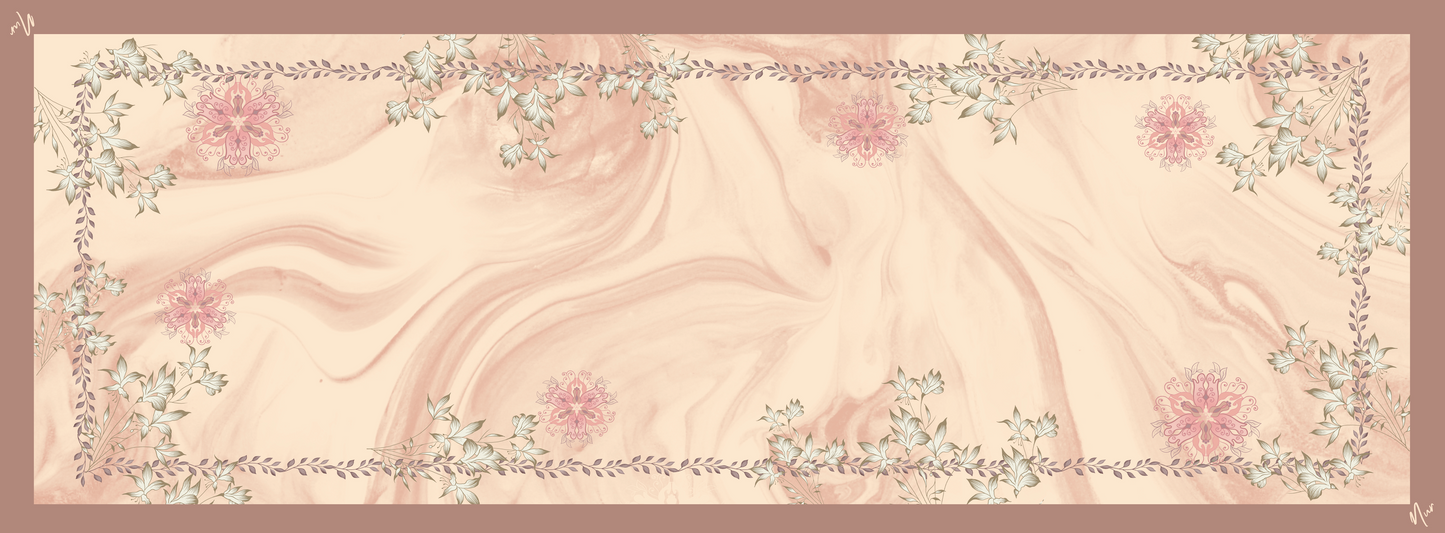 Enchanted Pinky Peach 1.9M Shawl in Premium Chiffon